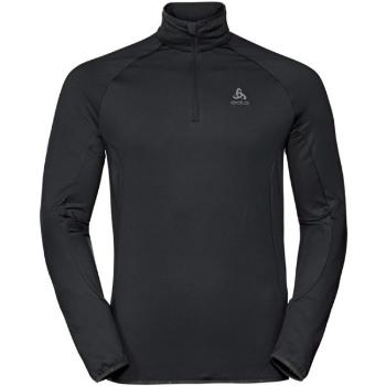 Odlo MEN'S MIDLAYER 1/2 ZIP CARVE LIGHT Pánská mikina se stojáčkem, černá, velikost XXXL