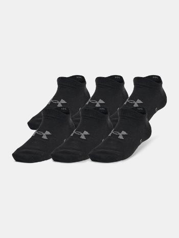 Under Armour UA Yth Essential No Show Ponožky 6 párů dětské Černá