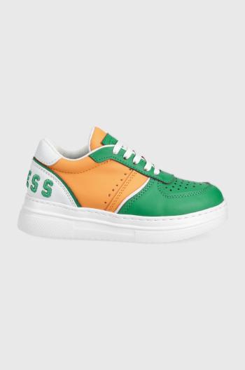 Dětské boty Guess zelená barva