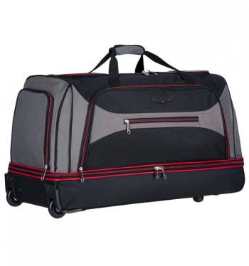 Azure Sirocco T-7554 L cestovná taška 101 l čierna/sivá/červená
