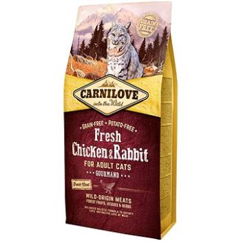 Carnilove fresh chicken & rabbit gourmand for adult cats 6 kg (8595602527410)