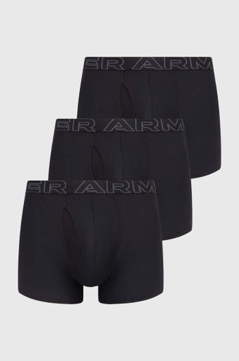 Boxerky Under Armour 3-pack pánské, černá barva