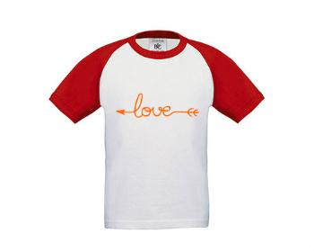 Dětské tričko baseball Amorův šíp