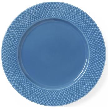 Jídelní talíř RHOMBE Lyngby 27 cm modrý
