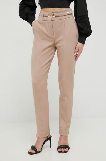 Kalhoty Marciano Guess dámské, béžová barva, přiléhavé, high waist