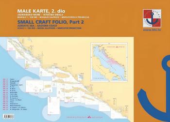 HHI Male Karte Jadransko More/Small Craft Folio Adriatic Sea Eastern Coast Part 2 2022 Námořní mapa