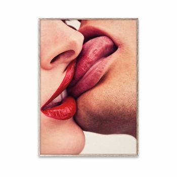 Premium Framed Art The Kiss II – Float Glass – 100 × 140 cm