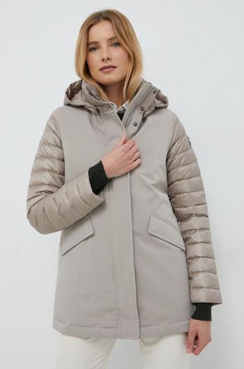 Péřová bunda Colmar dámská, šedá barva, zimní
