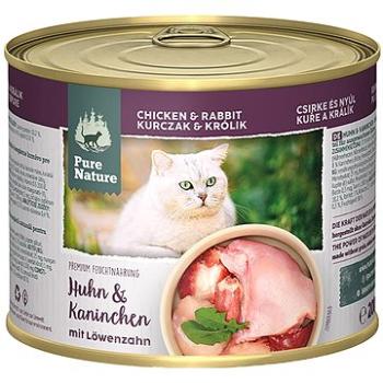 Pure Nature Cat Adult konzerva Kuře a Králík 200g (RD-PNCA00200CR-5851-CS)