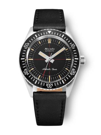 Nivada Grenchen Antarctic Diver 32044A17 - Black Leather