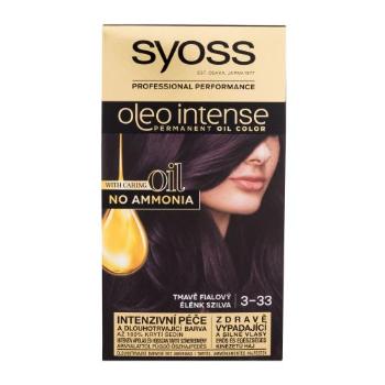 Syoss Oleo Intense Permanent Oil Color 50 ml barva na vlasy pro ženy 3-33 Rich Plum na barvené vlasy