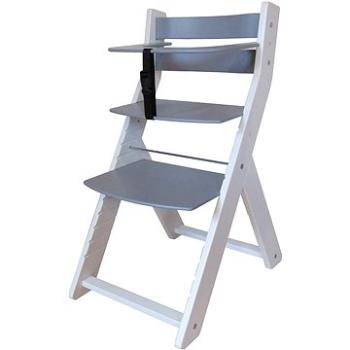 Rostoucí židle Wood Partner Luca Kombi Barva: bílá/šedá (8592927751605)