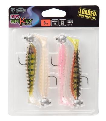 Fox rage gumová nástraha uv spikey shad loaded 6 cm 5 g