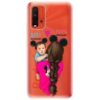 iSaprio Mama Mouse Brunette and Boy pro Xiaomi Redmi 9T (mmbruboy-TPU3-Rmi9T)