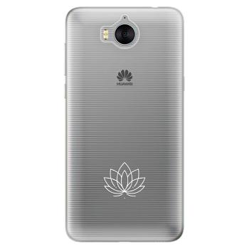 Odolné silikonové pouzdro iSaprio - čiré - Lotos - Huawei Y5 2017 / Y6 2017