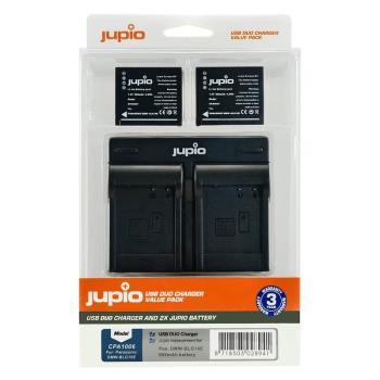 Set Jupio 2x DMW-BLG10 - 900 mAh + USB duální nabíječka