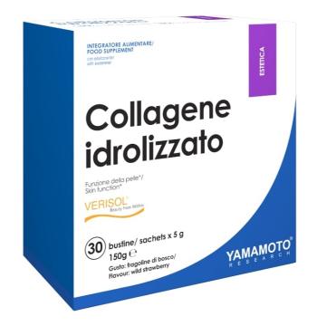 Collagene idrolizzato (zmes 4 kolagénov) - Yamamoto 30 bags x 5 g Wild Strawberry