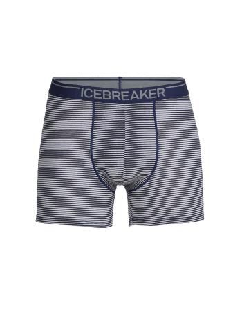 pánské merino boxerky ICEBREAKER Mens Anatomica Boxers, Royal Navy/Snow/S velikost: S