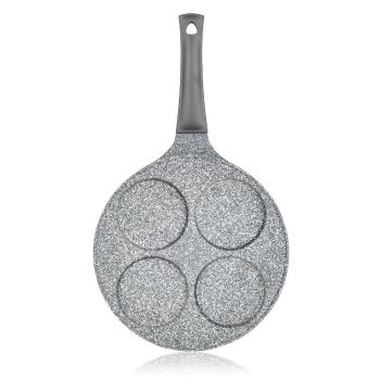 Banquet Pánev na 4 lívance s nepřilnavým povrchem Granite Grey, pr. 26 cm