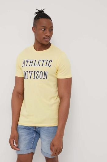Bavlněné tričko Produkt by Jack & Jones béžová barva, s aplikací