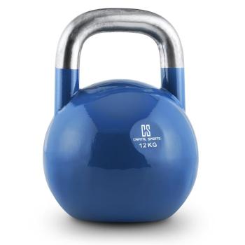 Capital Sports Compket 12,modrá činka kettlebell 12 kg, kulové závaží