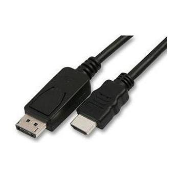 Video kabel DisplayPort samec - HDMI samec, 5m, černý