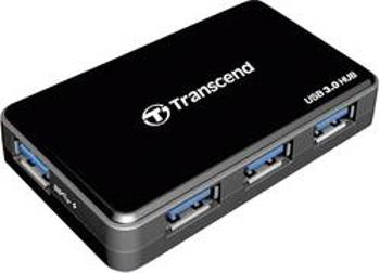 USB 3.0 hub s adaptérem Transcend, 4-portový