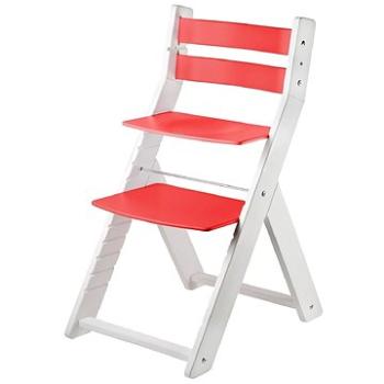 Rostoucí židle Wood Partner Sandy Kombi Barva: bílá/červená (8592927752763)