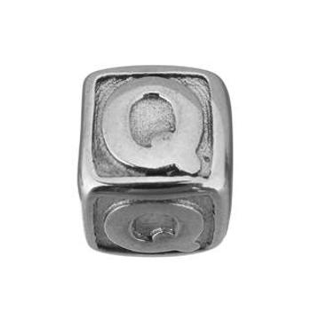 Šperky4U Navlékací ocelový přívěšek korálek - písmeno - K0011-Q
