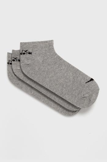 Ponožky Diadora (3-PACK) šedá barva