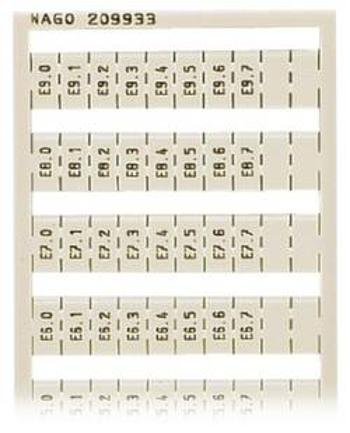 Karty pro označení, WAGO 209-933, 5 ks