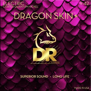 DR Strings Dragon Skin+ Coated Light 9-42 Struny pro elektrickou kytaru