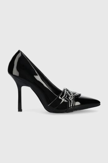 Kožené kotníkové boty Karl Lagerfeld Kl30919d Sarabande černá barva
