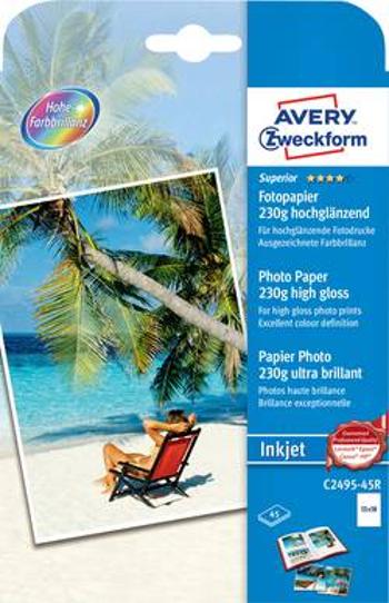 Fotopapír Avery-Zweckform Superior Inkjet C2495-45R, 13 x 18, 230 g/m², 45 listů