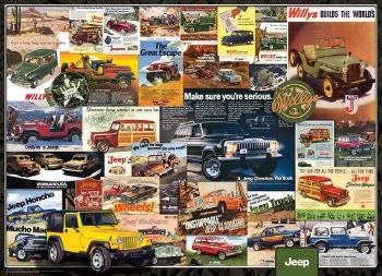 EUROGRAPHICS Puzzle Reklamní plakáty: Džípy 1000 dílků