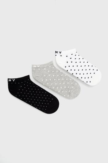 Ponožky Dkny ( 3-pak) dámské, černá barva
