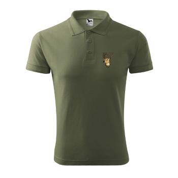 Bontis Polokošile s výšivkou Jelen - Khaki | XXL