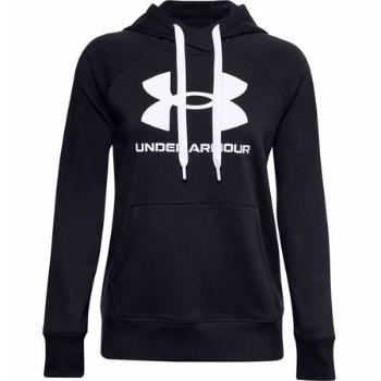 Under Armour Dámská mikina Rival Fleece Logo Hoodie, Černá, L