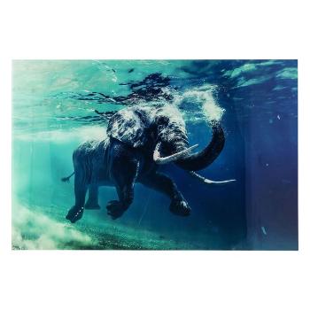Obraz na skle Swimming Elephant 180 × 120 cm