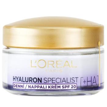 L'Oréal Paris Hyaluron Specialist SPF20 50 ml denní pleťový krém pro ženy proti vráskám; na rozjasnění pleti; na dehydratovanou pleť
