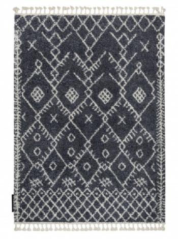Dywany Łuszczów Kusový koberec Berber Tanger B5940 grey and white - 120x170 cm Šedá