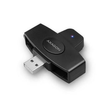 AXAGON CRE-SM5, USB externí PocketReader čtečka kontaktních karet ID card (eObčanka), CRE-SM5