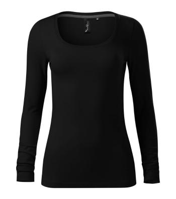 MALFINI Dámské tričko s dlouhým rukávem Brave - Černá | XS