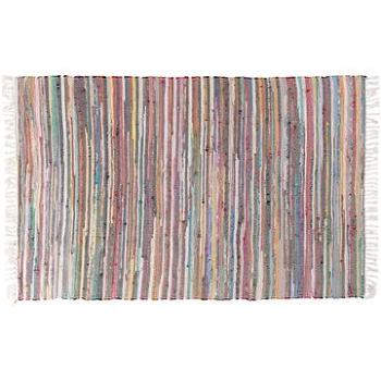 Krátkovlasý světlý barevný bavlněný koberec 140x200 cm DANCA, 55214 (beliani_55214)
