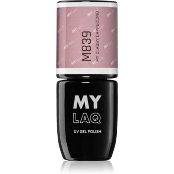 MYLAQ UV Gel Polish gelový lak na nehty odstín My Classy Cappuccino 5 ml