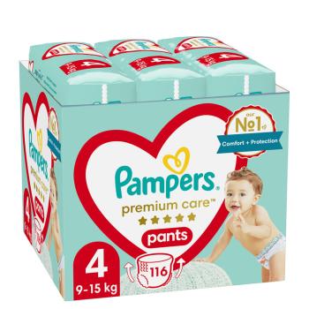 PAMPERS Premium Care plenkové kalhotky 4 (116 ks), 9-15 kg
