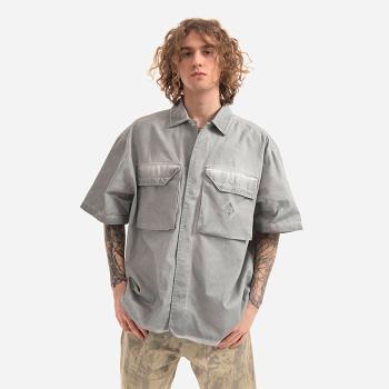 Košile a-COLD-WALL Dye tech Short Sleeve Overshirt ACWMSH056 LIGHT GREY