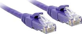 Síťový kabel RJ45 LINDY 48125, CAT 6, U/UTP, 5.00 m, fialová