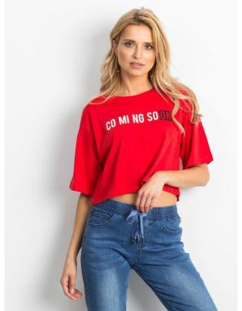 Dámské tričko se sloganem WORD červené