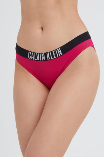 Plavkové kalhotky Calvin Klein růžová barva